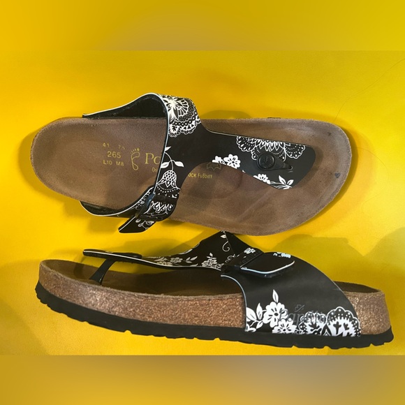 10-11 BIRKENSTOCK Papillio Gizeh Floral Womens Sandals platform 41 - Picture 1 of 16